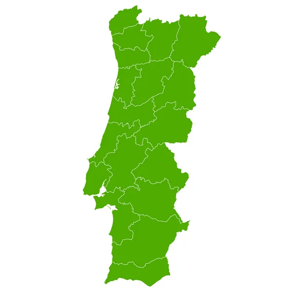 Portugal carte icône du pays — Image vectorielle